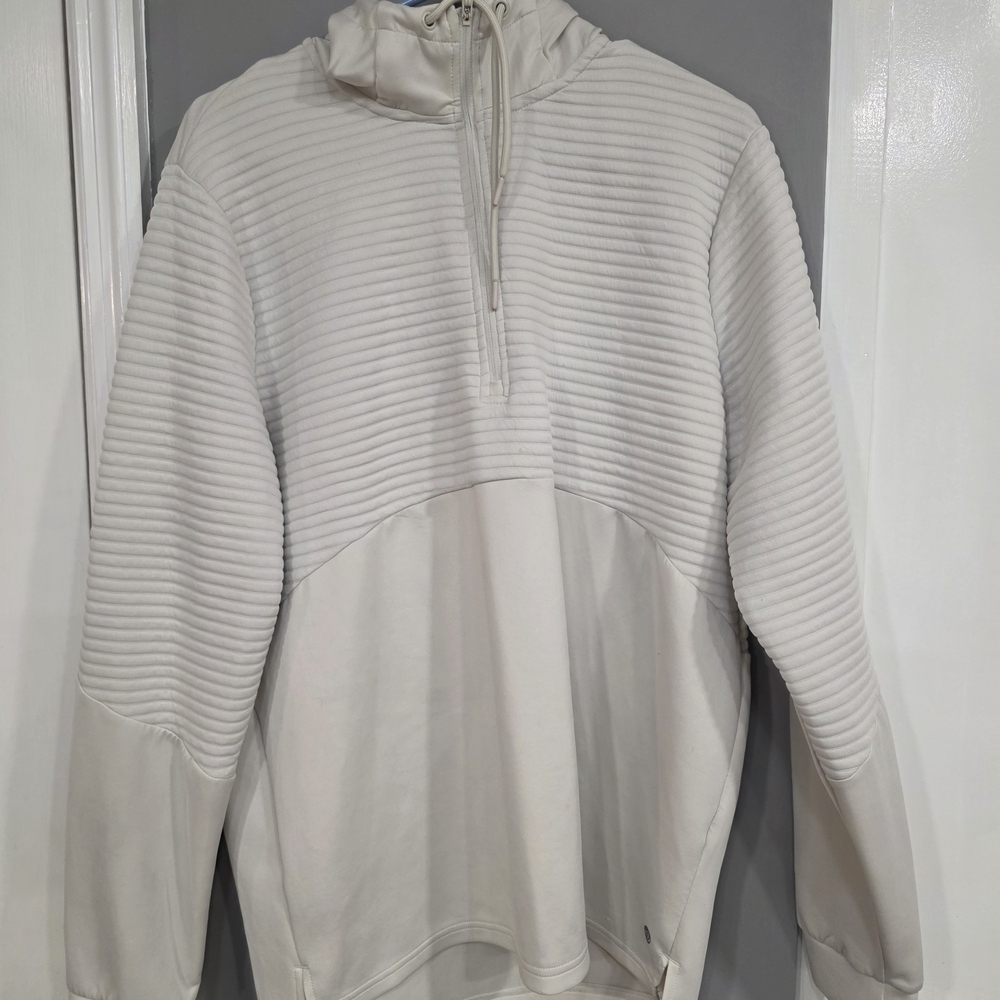 Apana Men's Cream Zip Up Hoodie